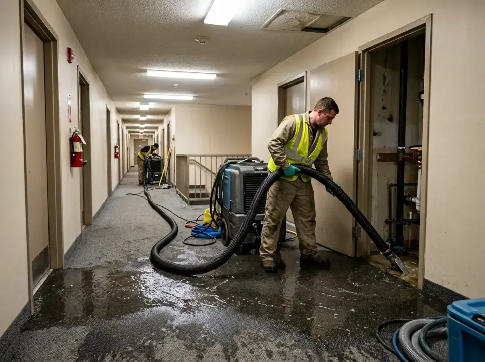 multi-unit-apartment-hallway-f-005 — frequently asked questions, Emergency Burst Pipe Water Extraction & Removal in Harrisvi…